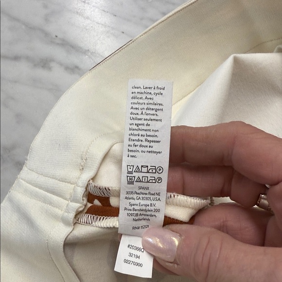 SPANX NWT/Petite On the Go Animal Print Sl Straight Ankle Pull On Pants 3X/P - Picture 12 of 13